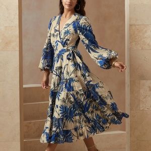 Banana Republic Stampa Wrap Dress